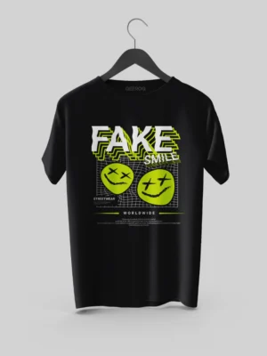Fake Smile T Shirt Black