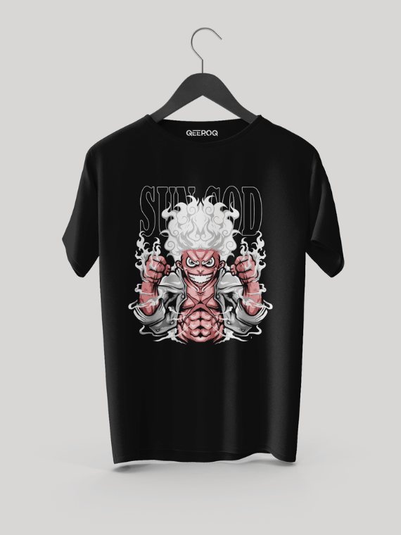One Piece Sun God T Shirt Black