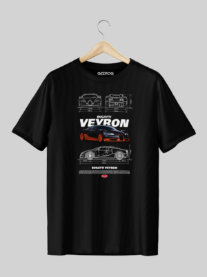 Veyron Car T Shirt Black