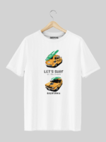 Let's Surf T Shirt White