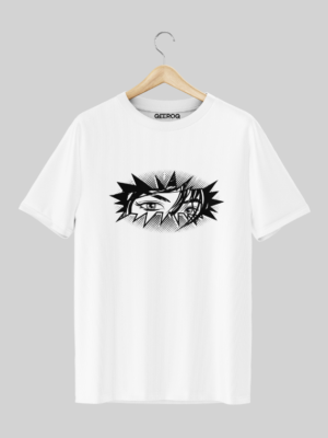 Manga Eyes T Shirt White