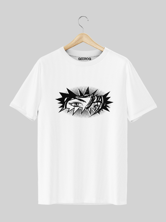 Manga Eyes T Shirt White