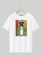 Mr Pug T Shirt White