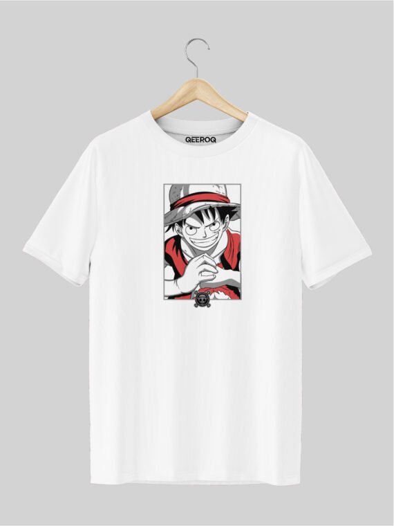 One Piece 5 T Shirt White