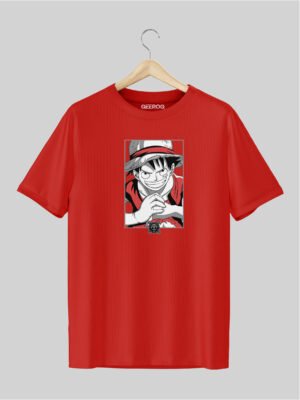 One Piece 5 T Shirt Red