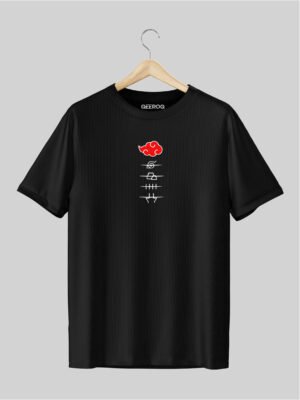 Naruto Akatsuki T Shirt Black