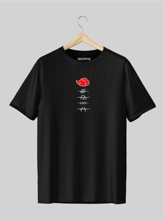 Naruto Akatsuki T Shirt Black