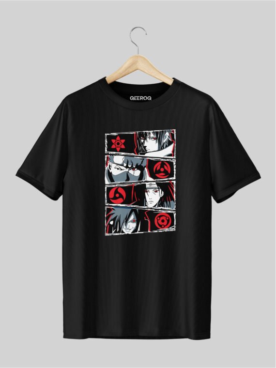 Naruto Spin T Shirt Black