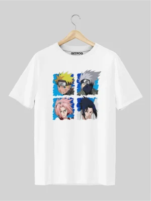 Naruto 4 Team T Shirt White