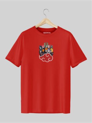 Naruto group T Shirt Red