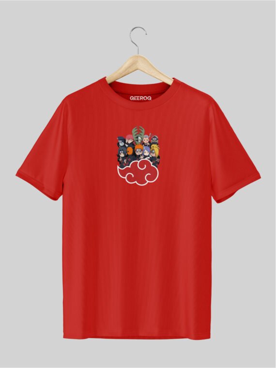 Naruto group T Shirt Red