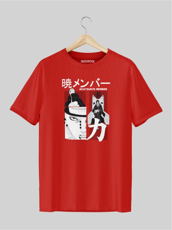Akatsuki Members T Shirt Red